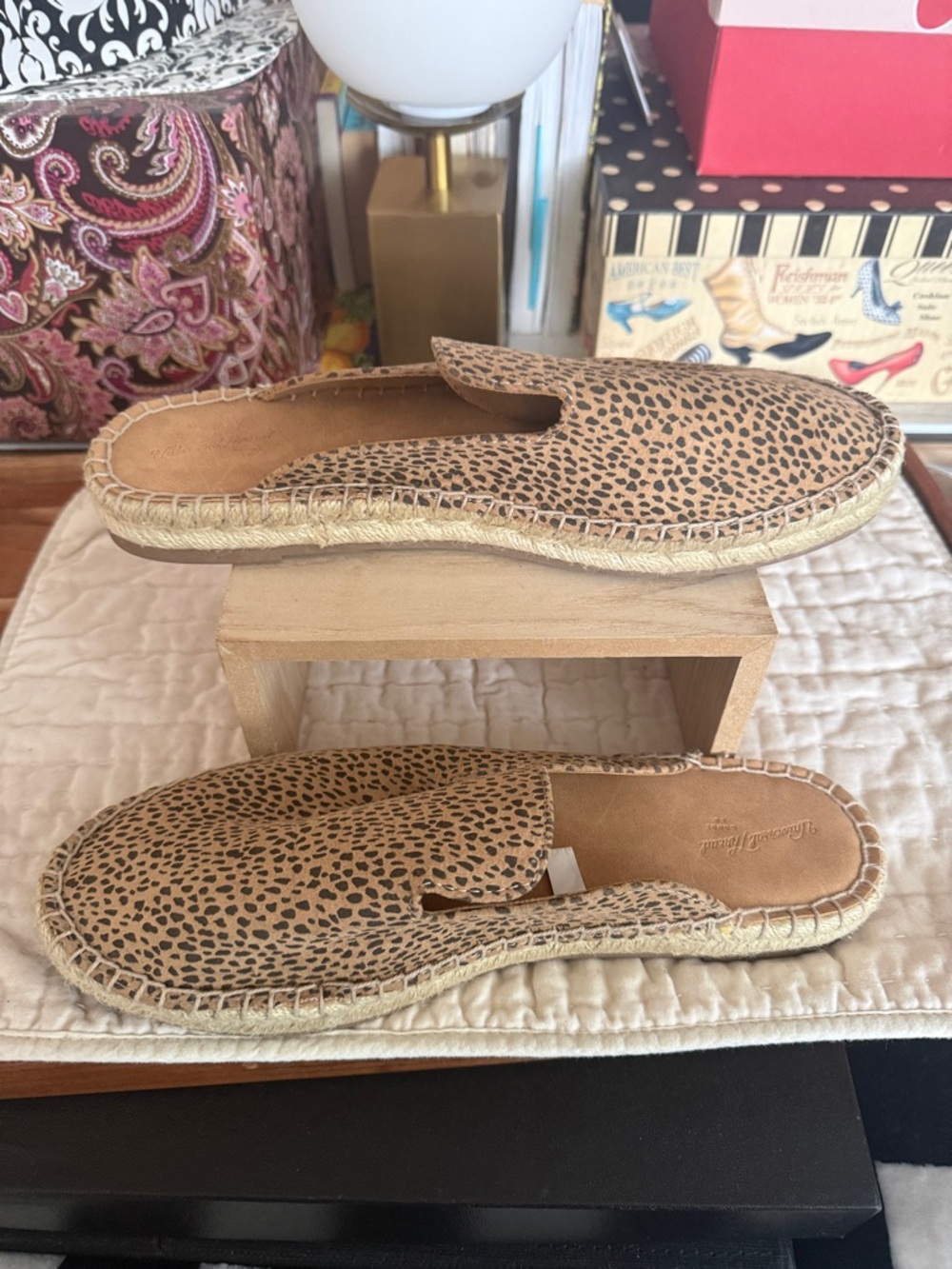Universal Thread Leopard Print Espadrille Mule - Tan/Black
